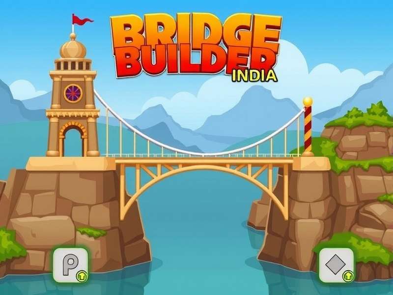 Bridge Builder India Game Screenshot